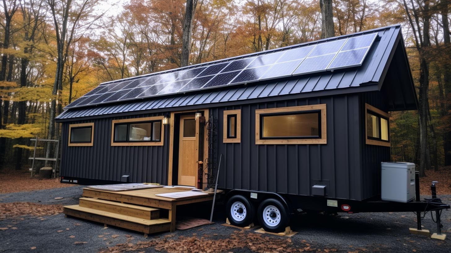 Tiny house solar panels