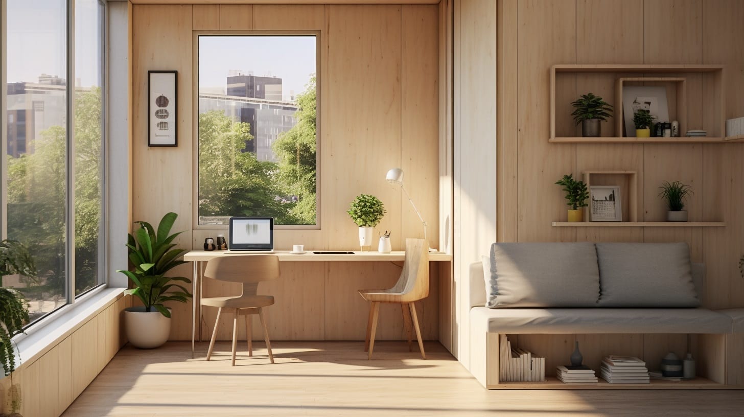 Urban sustainable tiny apartment
