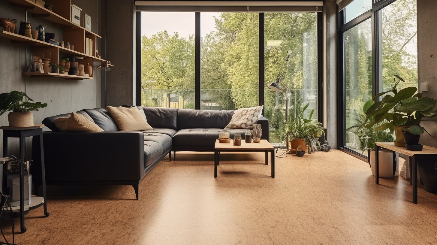 Eco-friendly cork flooring